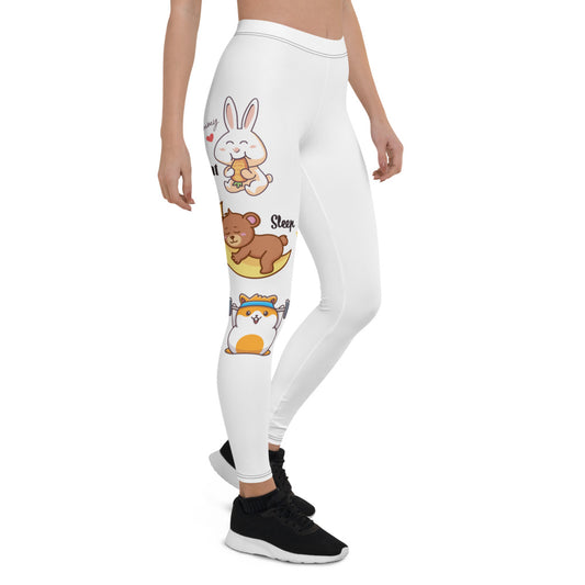 Plush Eat Sleep Train Sport Leggings