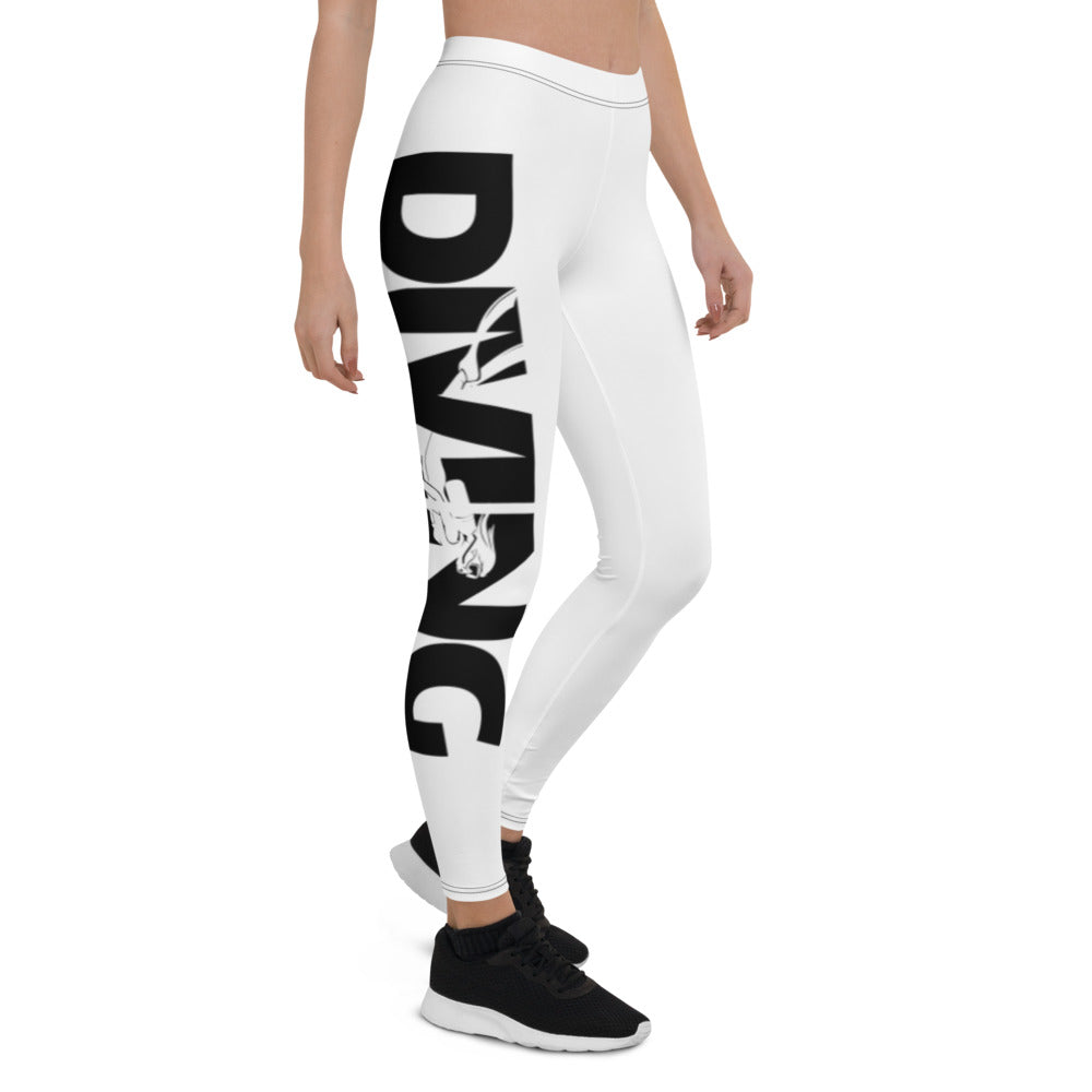 Scuba Diving Graphic Sport Leggings