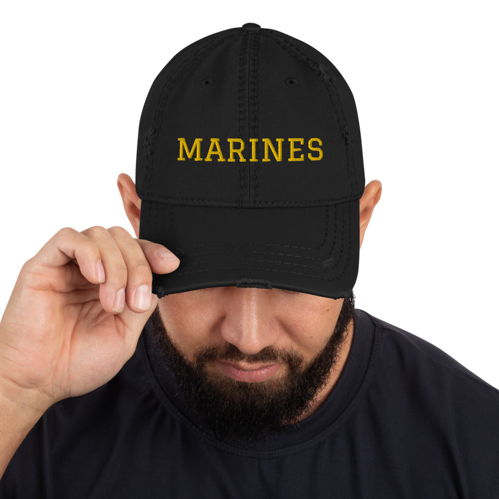 Distressed MARINES Cap.