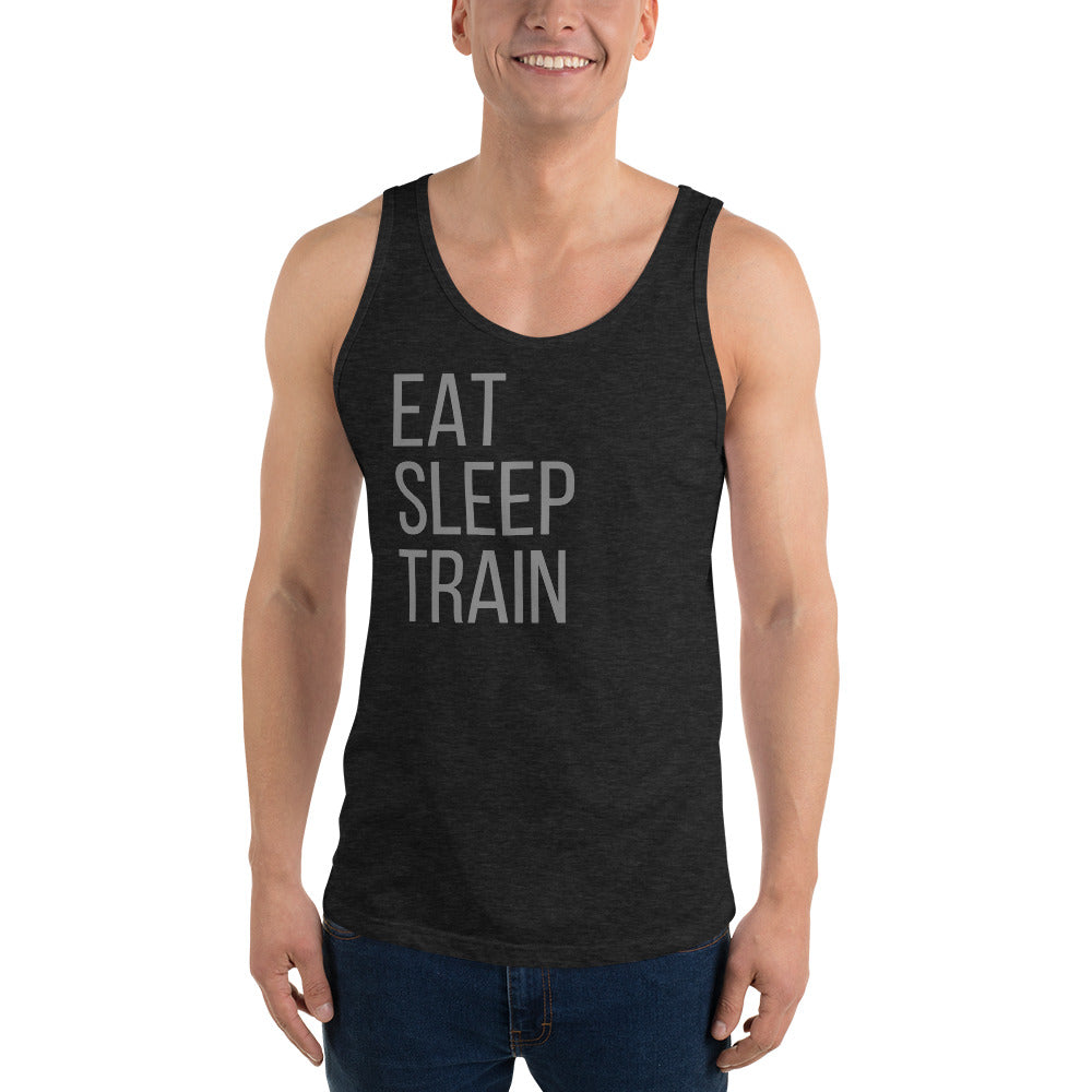 EAT SLEEP TRAIN Unisex Tank Top