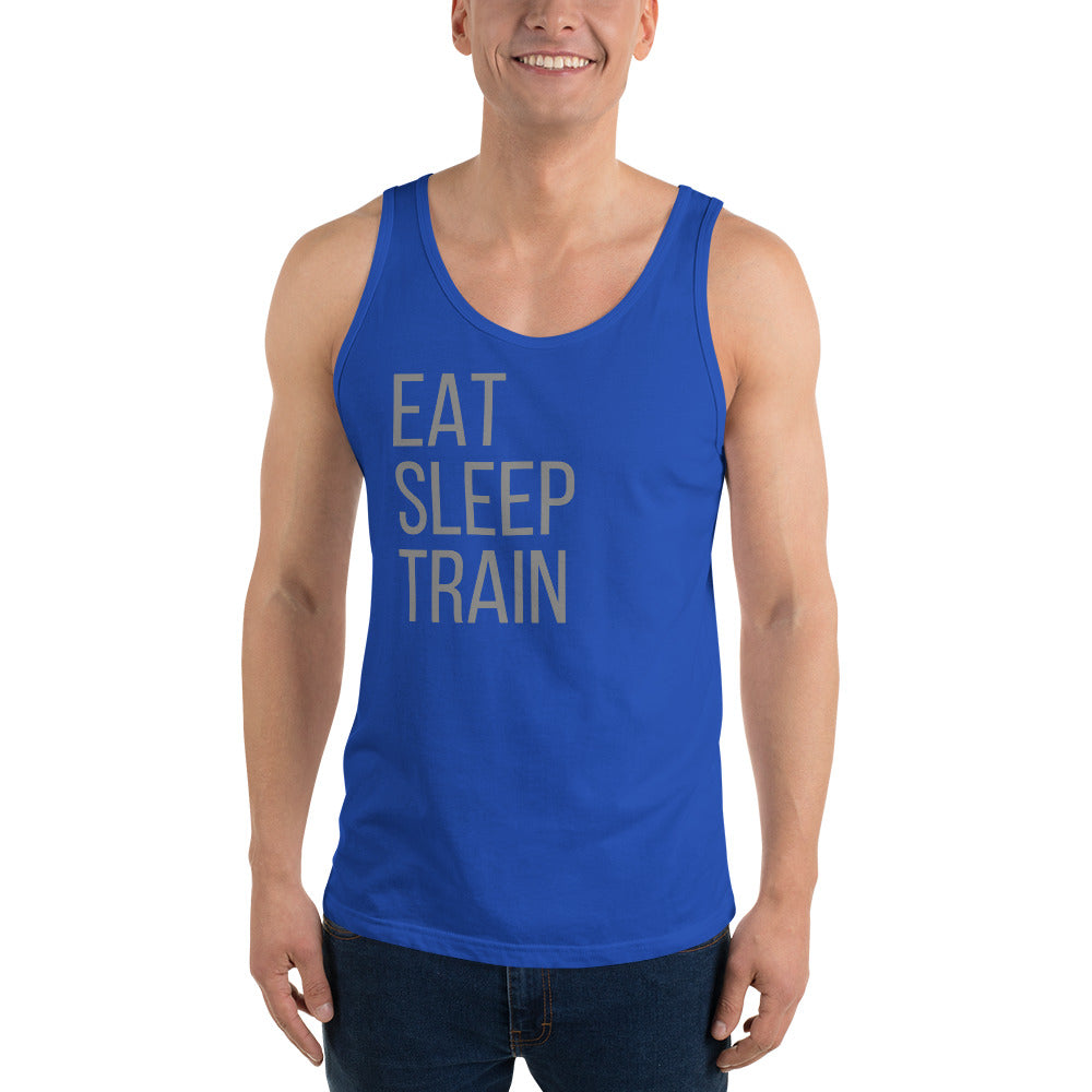 EAT SLEEP TRAIN Unisex Tank Top