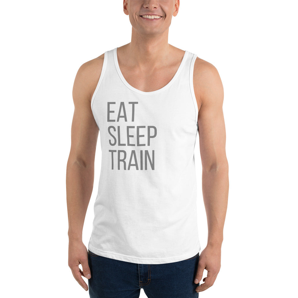 EAT SLEEP TRAIN Unisex Tank Top