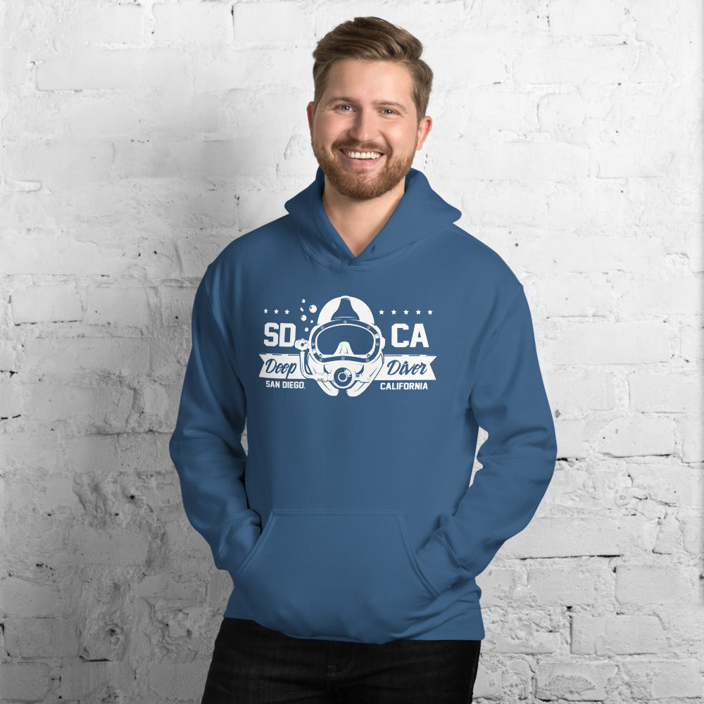 Deep Dive, Sand Diego, CA Hoodie