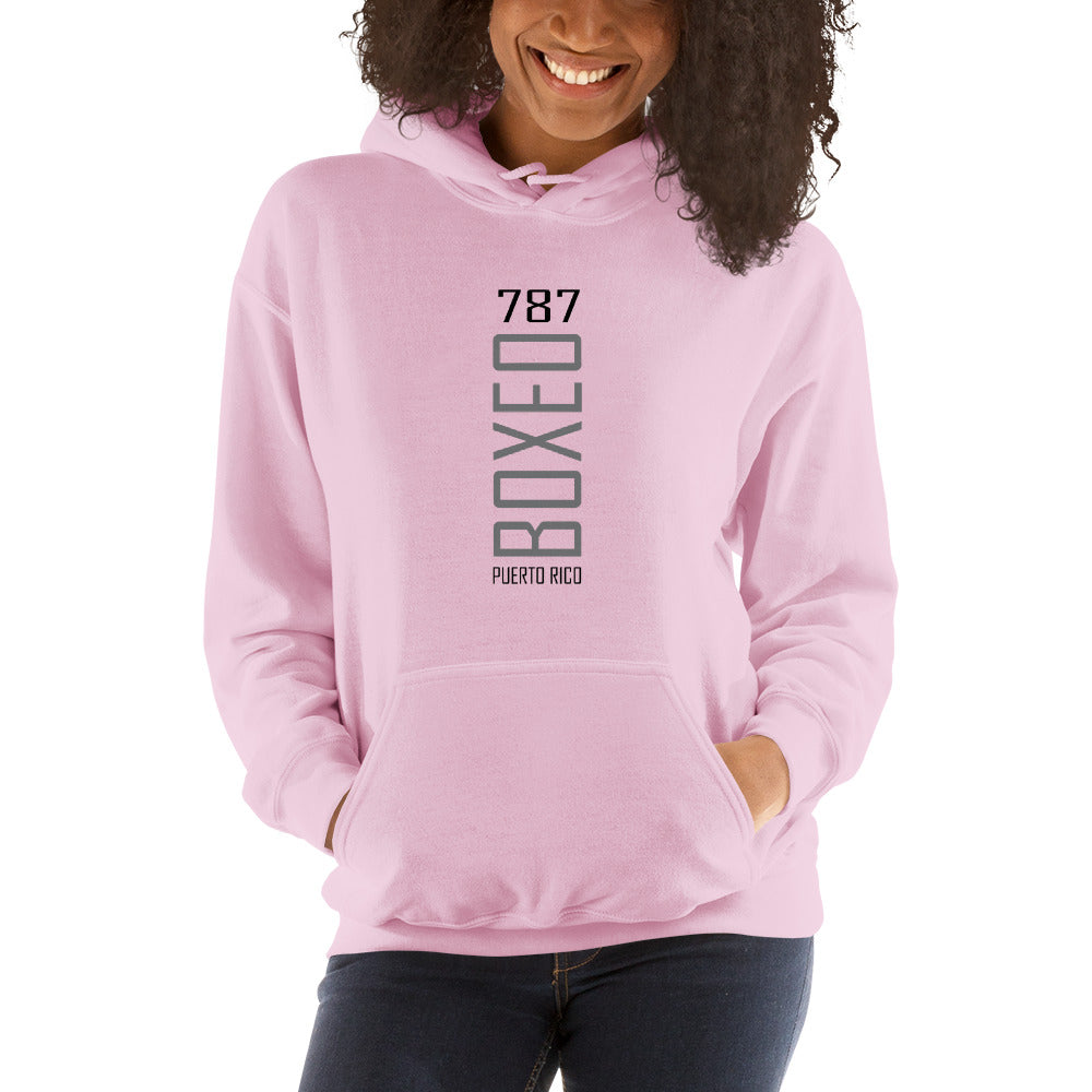 Women's BOXEO 787 Collection Puerto Rican Boxing Graphic Hoodie