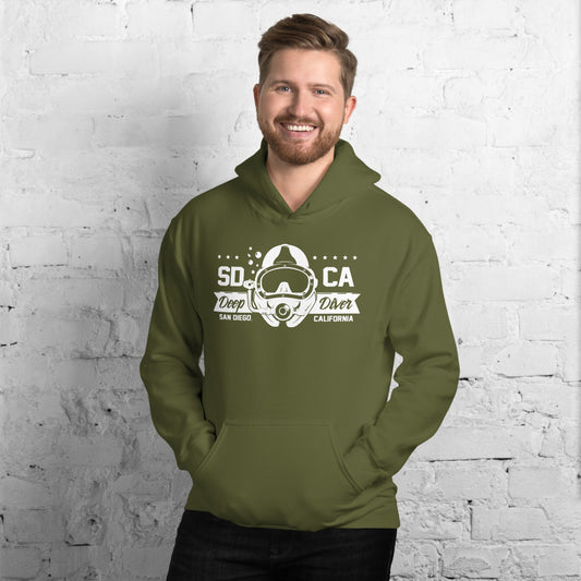 Deep Dive, Sand Diego, CA Hoodie