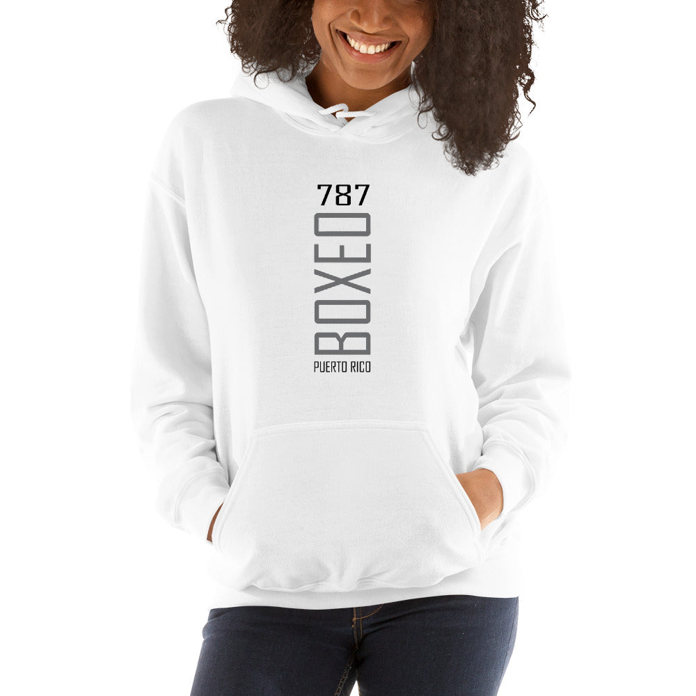 Women's BOXEO 787 Collection Puerto Rican Boxing Graphic Hoodie