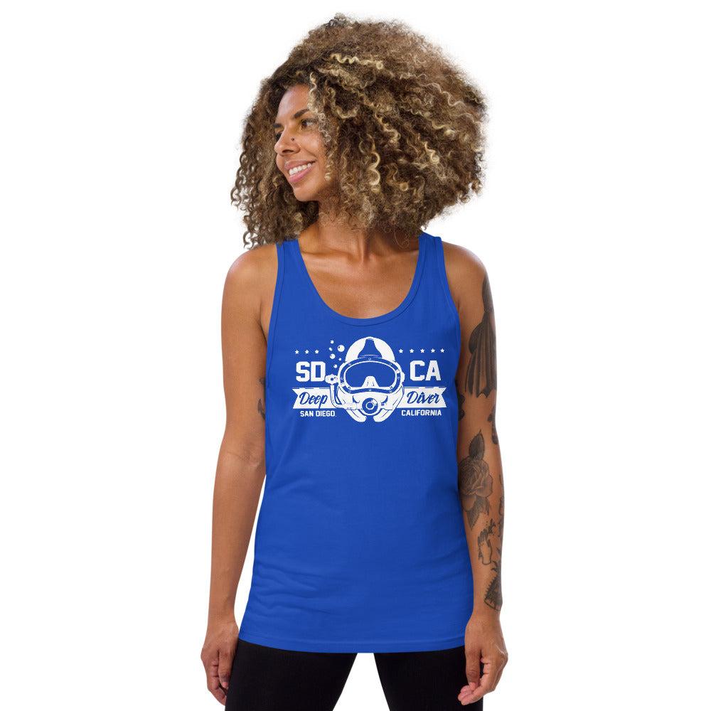 Deep Dive, San Diego, CA Graphic Tank Top