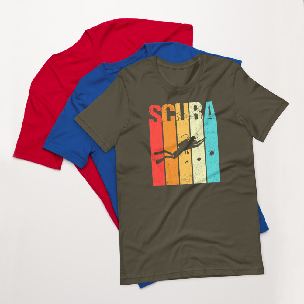 Scuba Color Bars Graphic Short-Sleeve T-Shirt