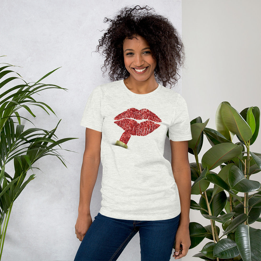 Short-Sleeve Red Lipstick Women's T-Shirt