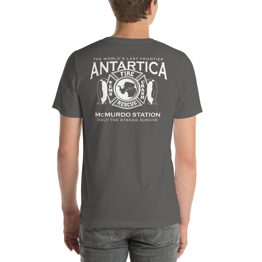 NAS McMurdo Air Station, Antarctica Crash Crew Fire Department Graphic T-Shirt