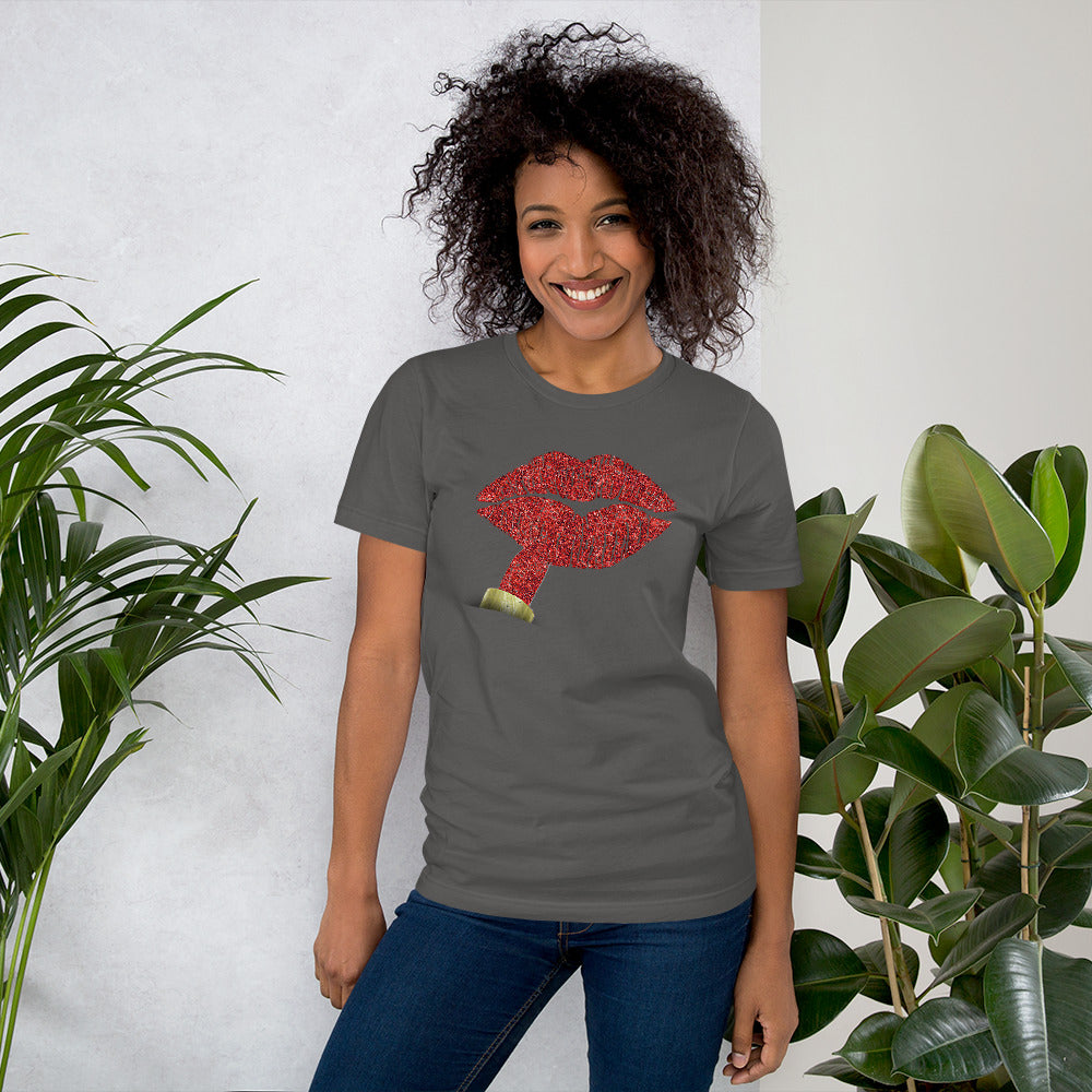 Short-Sleeve Red Lipstick Women's T-Shirt