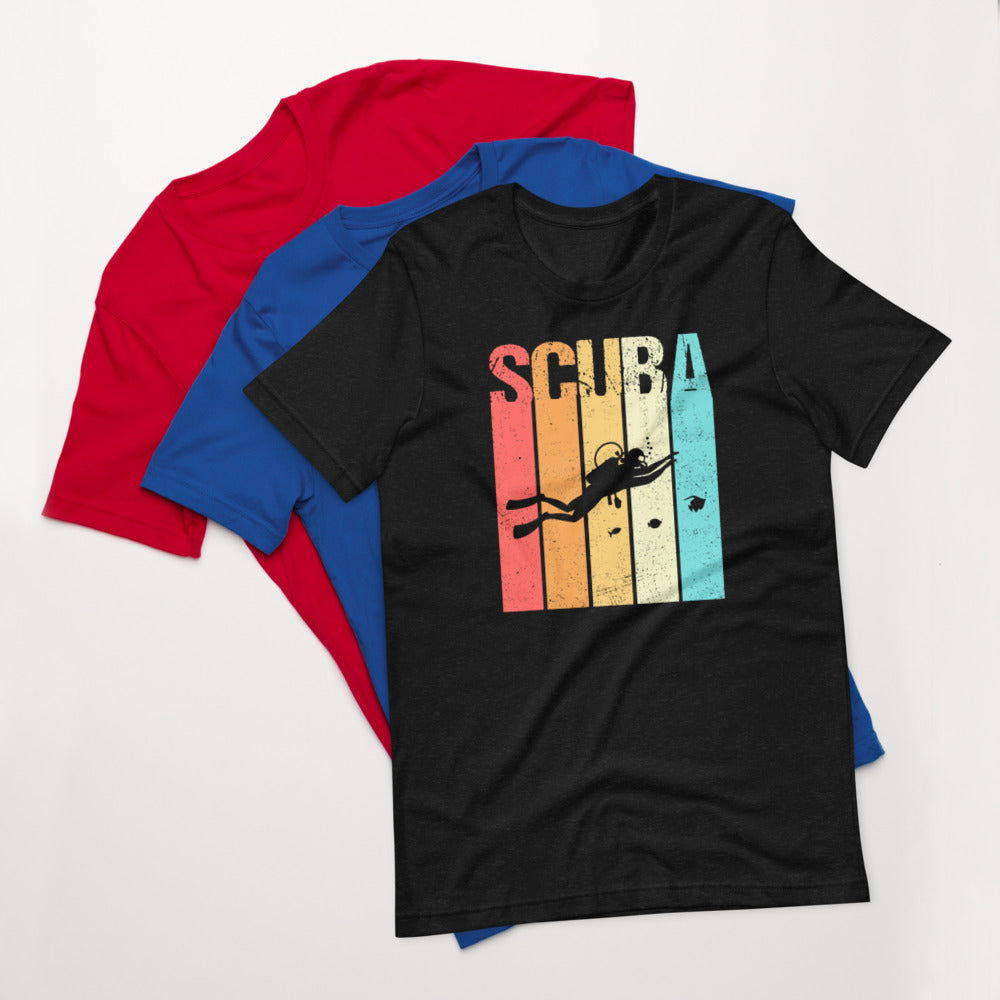 Scuba Color Bars Graphic Short-Sleeve T-Shirt