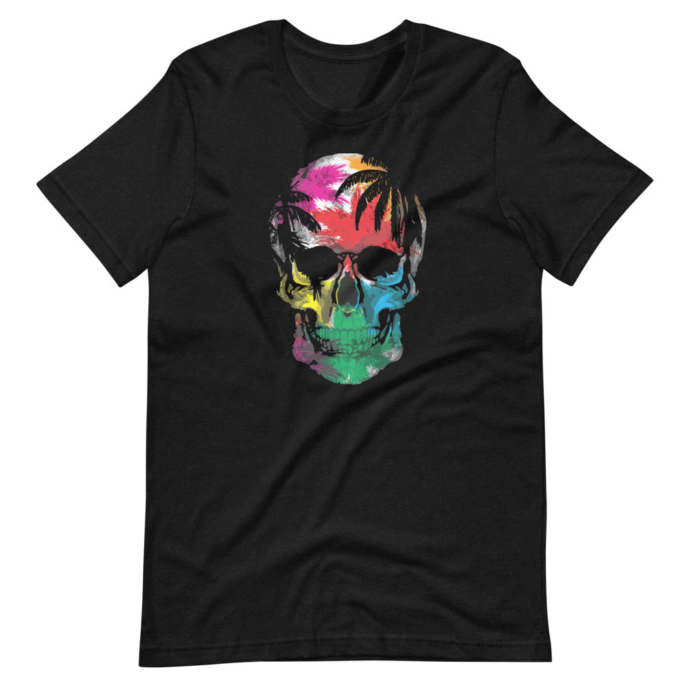 Tropical Skull Graphic Short-Sleeve T-Shirt