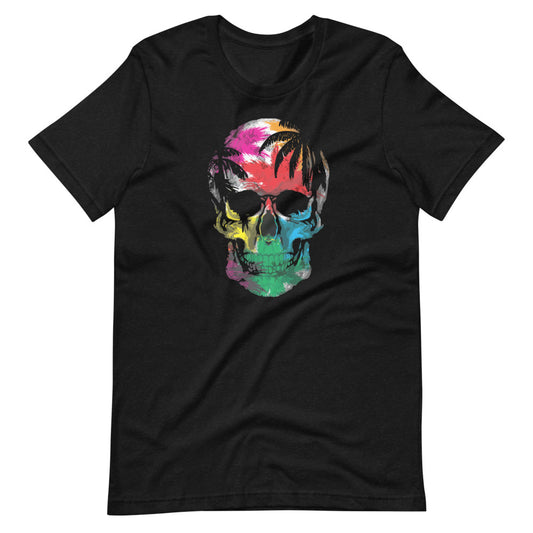 Tropical Skull Graphic Short-Sleeve T-Shirt