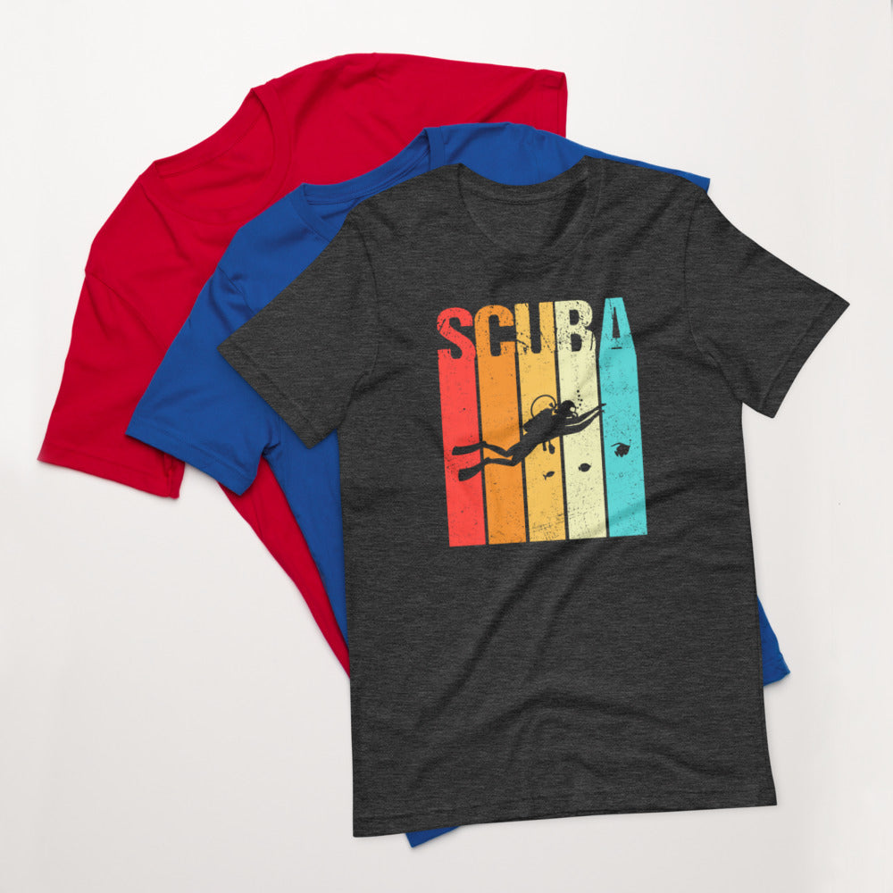 Scuba Color Bars Graphic Short-Sleeve T-Shirt