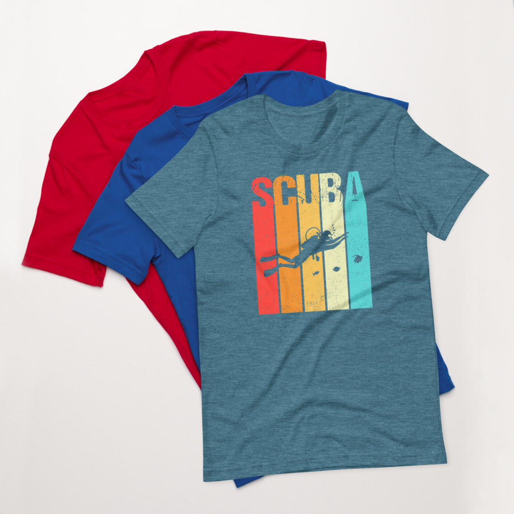 Scuba Color Bars Graphic Short-Sleeve T-Shirt