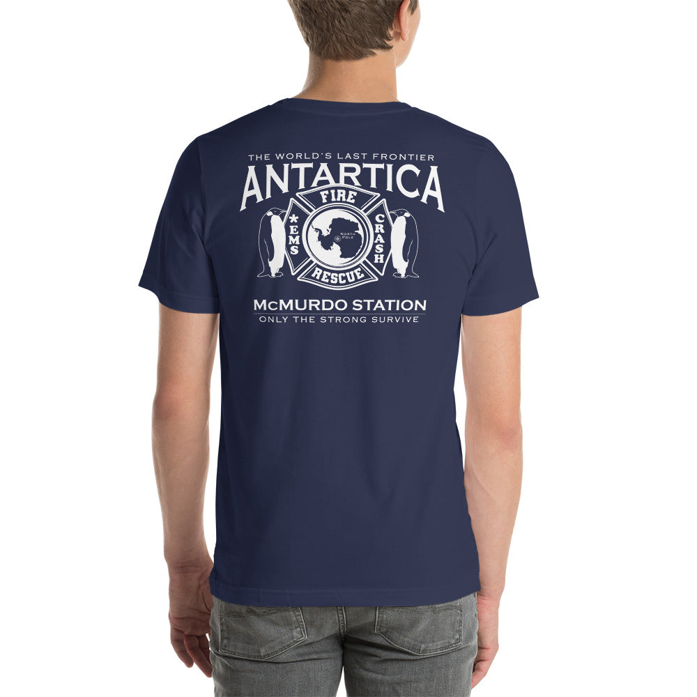 NAS McMurdo Air Station, Antarctica Crash Crew Fire Department Graphic T-Shirt