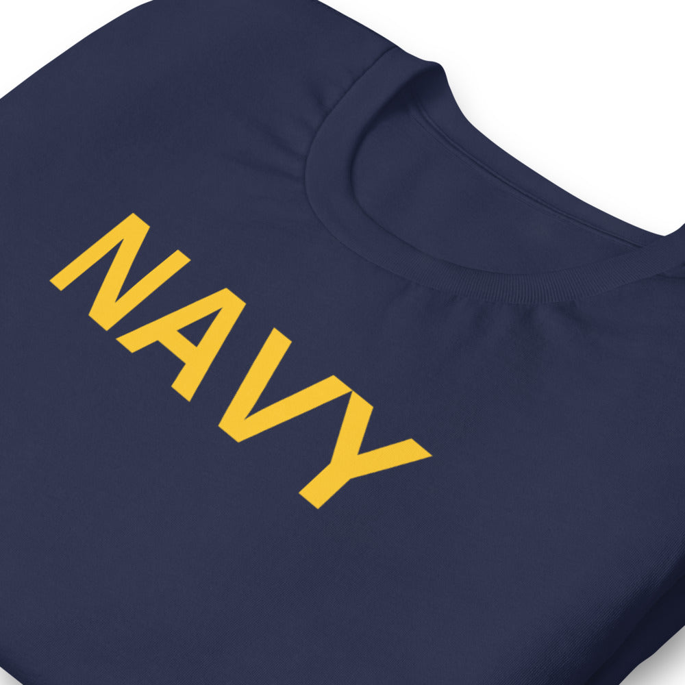 NAVY Graphic Short-Sleeve T-Shirt.