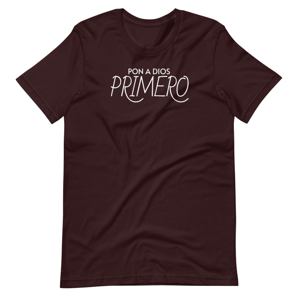 PON A DIOS PRIMERO Graphic Short-Sleeve T-Shirt