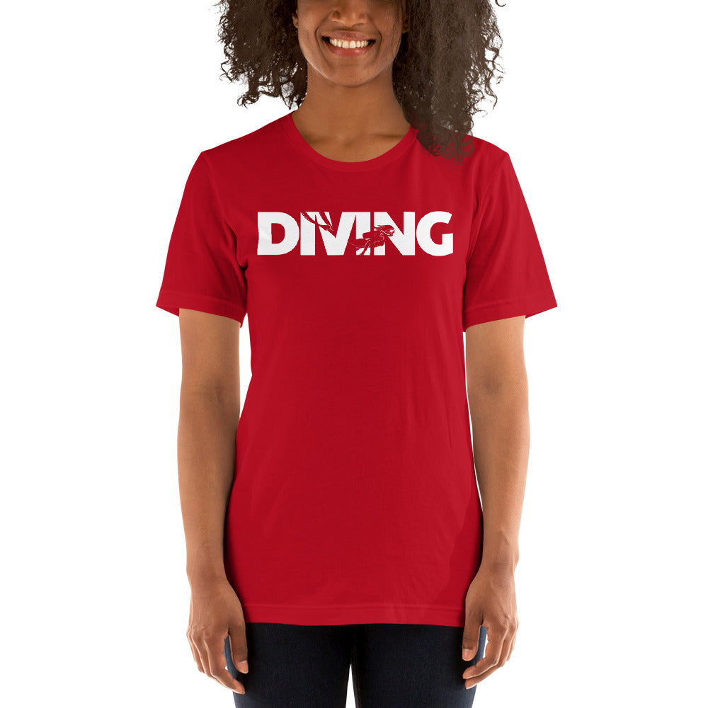 Women's Diving Graphic Short-Sleeve T-Shirt