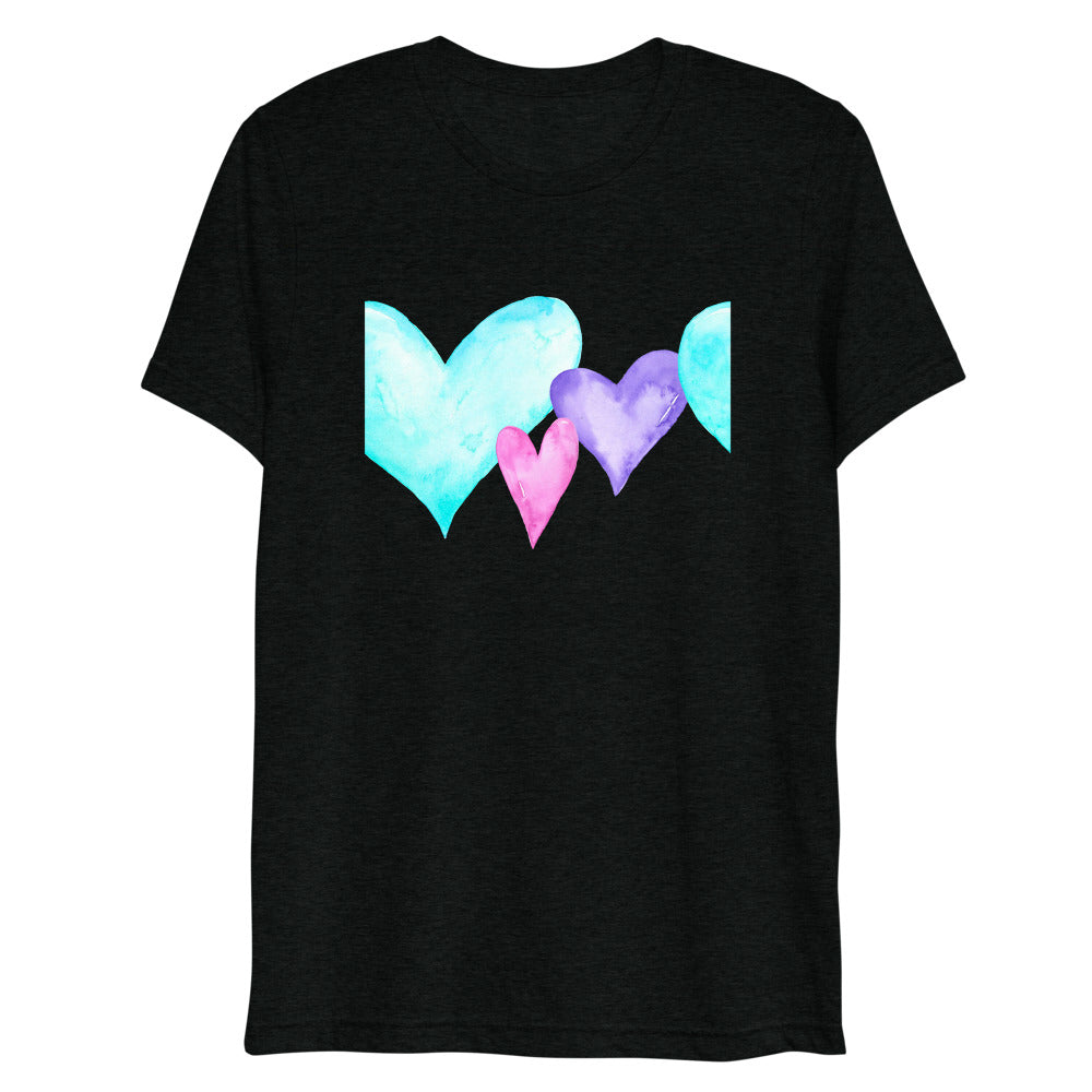 Couples Valentine's Hearts Short Sleeve T-shirt