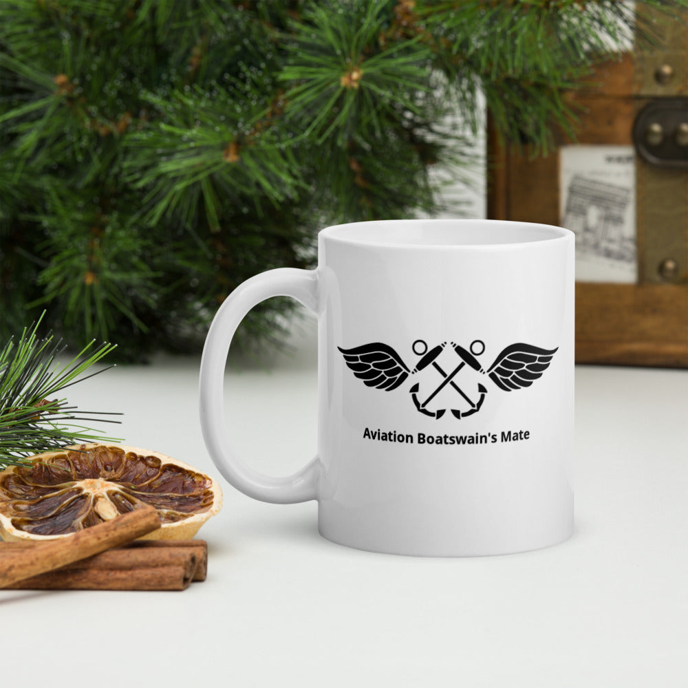 Aviation Boatswain's Mate White Glossy Mug