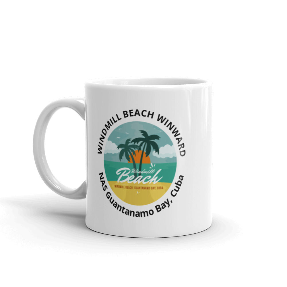 Windmill Beach, Guantanamo Bay, Cuba Graphic Glossy Mug