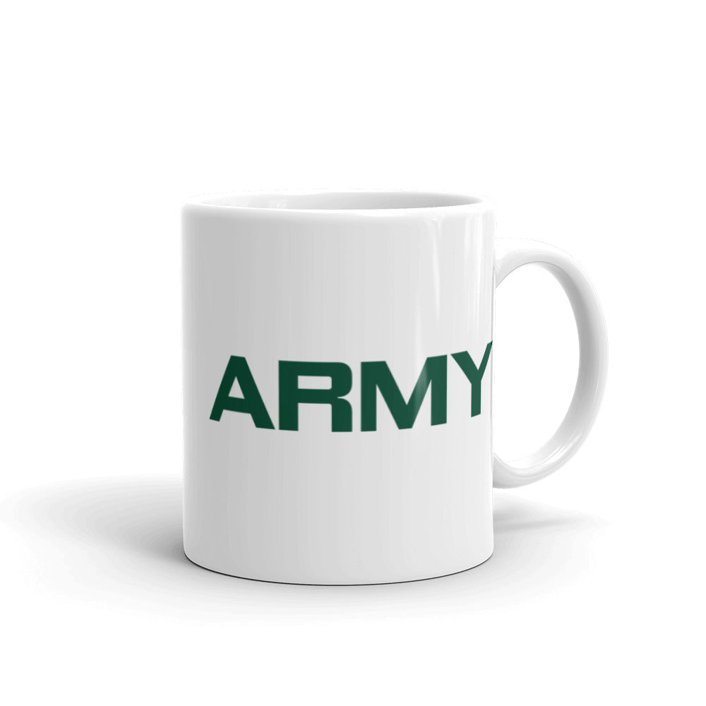 Army Graphic White Glossy Mug