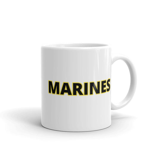 Marines White glossy mug