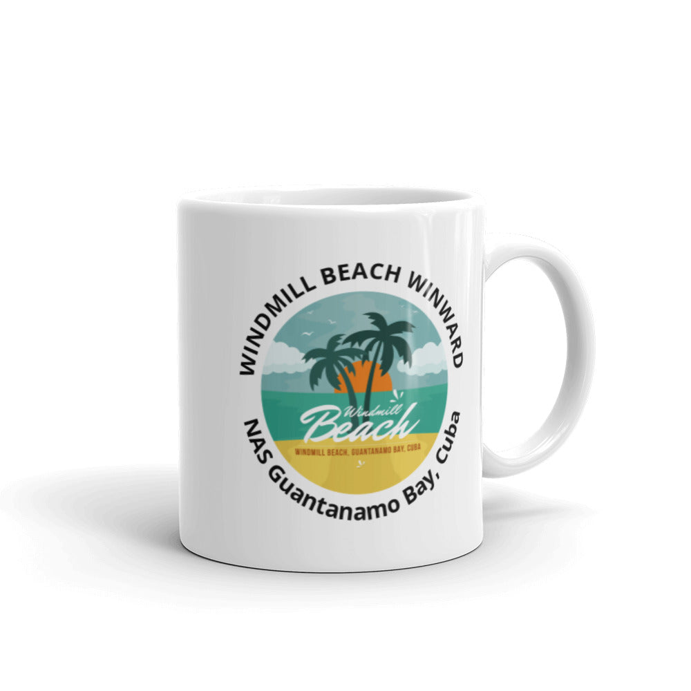 Windmill Beach, Guantanamo Bay, Cuba Graphic Glossy Mug