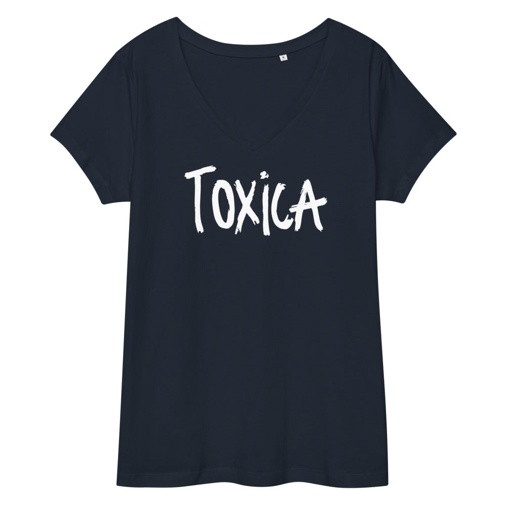 Toxica Graphic Women’s fitted V-neck